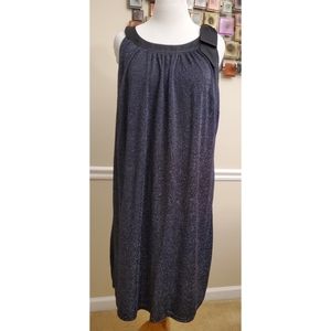 Lane Bryant Black & Silver Sparkle Dress